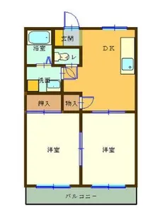 ライブタウンパレス【2階】の間取り