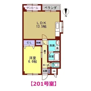 エクセレント・リヴ【2階】の間取り