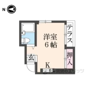 シャルレ寝屋川【1階】の間取り