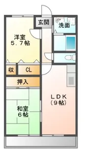 アーバン新徳田【3階】の間取り