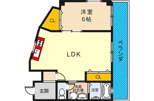 ヴィラ高殿【4階】の間取り