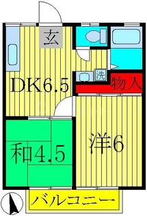 清光ハイツ【2階】の間取り
