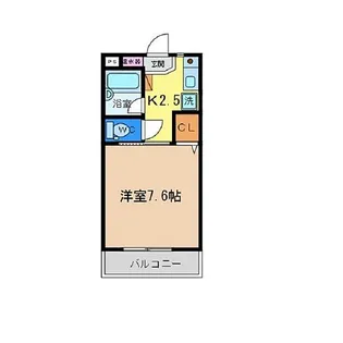 1Kの間取り画像