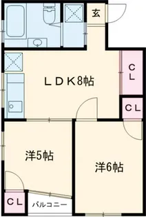 コンフォート竜泉クボタ【4階】の間取り