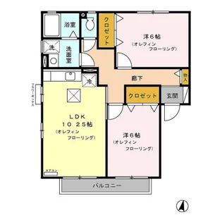 メゾンラフィネ吉田 A/B/C/D/E【1階】の間取り