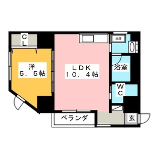 HONNMACHI BOX24【7階】の間取り