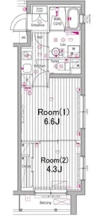 ガーラ・ヴィスタ武蔵小山【1階】の間取り