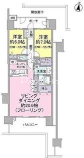 グラン・レジデンス【8階】の間取り