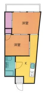 本町中野コーポ【5階】の間取り