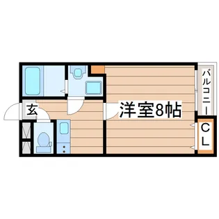 GOLDMOON東仙台【1階】の間取り