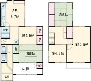 三重県桑名市大字江場【一戸建】の間取り