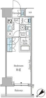 ルビア赤坂【2階】の間取り