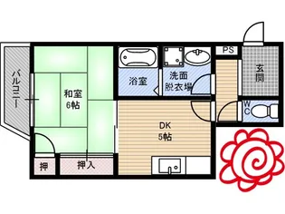 岩崎マンション【2階】の間取り