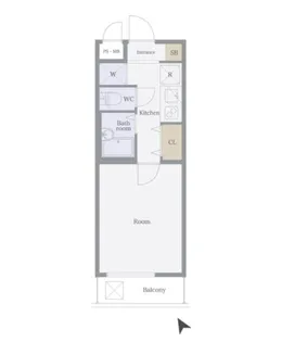 ジュエル雪谷大塚【4階】の間取り