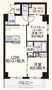 大阪府大阪市福島区海老江2【マンション】の間取り