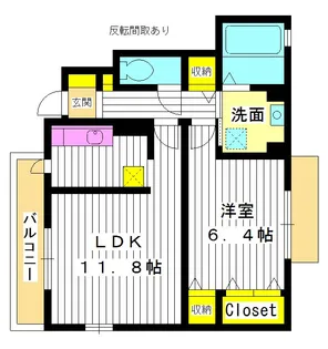 東京都練馬区南田中1【アパート】の間取り
