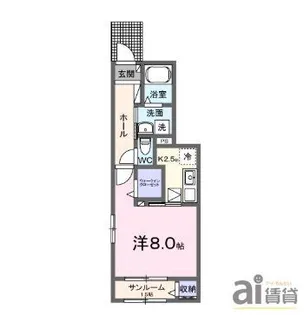 東京都小金井市関野町2【アパート】の間取り