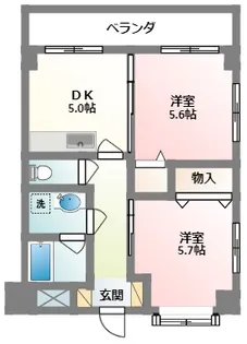 ヒルトップウィング【2階】の間取り