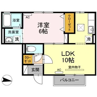 ファインシーク B棟【1階】の間取り