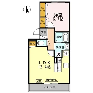 ベンハウス【1階】の間取り