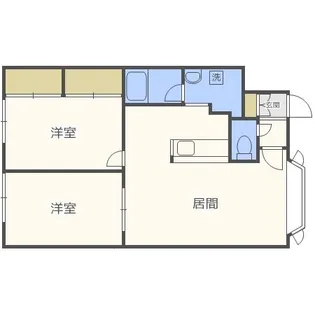 コーポオーホリ西野【2階】の間取り