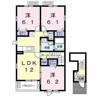 セレノカーサII【2階】の間取り