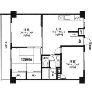 ハイツオリオン【2階】の間取り