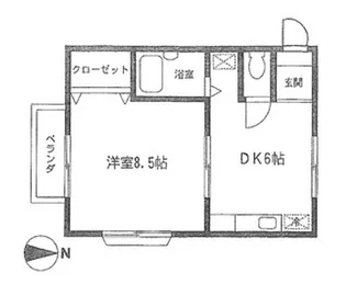 神奈川県横浜市青葉区市ケ尾町【アパート】の間取り