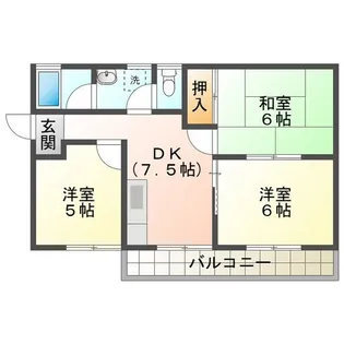 コーポ ラ・メール【2階】の間取り