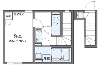 クレイノ白樺【2階】の間取り