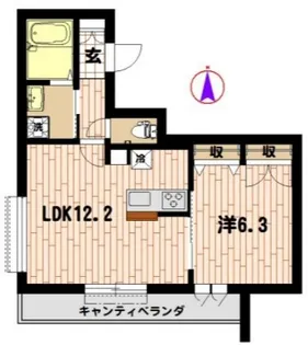 ヘーベル香【3階】の間取り