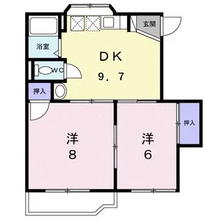 グリーンハイツA【2階】の間取り