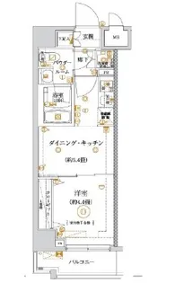 ガリシア亀戸水神【8階】の間取り