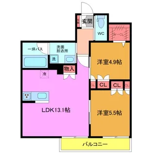 Vie Chanter(ヴィエシャンテ)【1階】の間取り