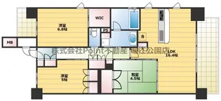 大阪府大阪市阿倍野区阪南町7【マンション】の間取り