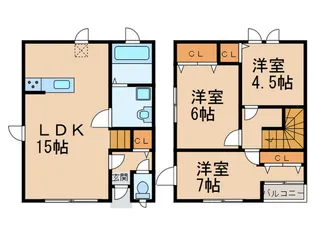 福岡県福岡市南区筑紫丘2【一戸建】の間取り