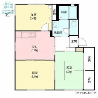 ストーク2番館 A棟【1階】の間取り