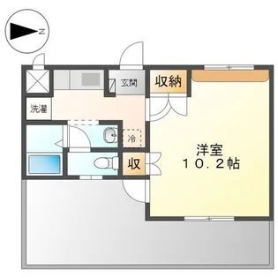 アンテノール【1階】の間取り