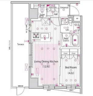 ガーラ・プレシャス三軒茶屋【1階】の間取り