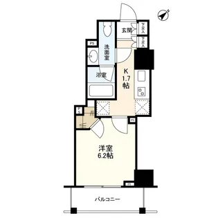 クレヴィアタワー池田山【4階】の間取り