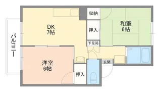 コーポセレクトB【2階】の間取り