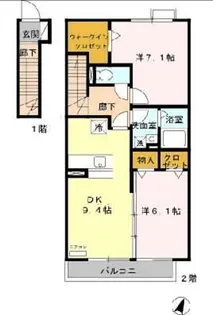 Le.Premier【2階】の間取り