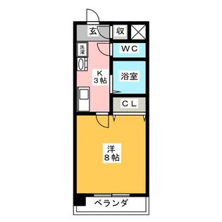 パークメゾンきもと【3階】の間取り