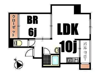 田園キャッスル横浜西口【4階】の間取り