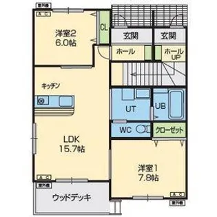 コンフォート下太田【1階】の間取り