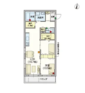 (シニア限定)戸田公園ヘーベルヴィレッジ・エール【4階】の間取り