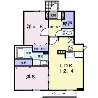 アルドールA【1階】の間取り