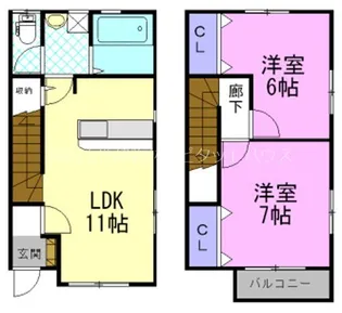 メゾン・ド・フルール Aの間取り