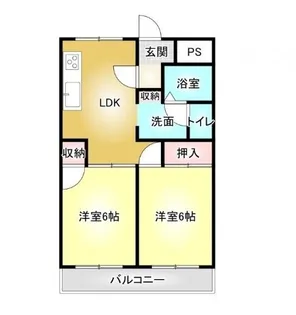 アーバンコート泉宮【1階】の間取り