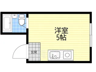大宝大手前ロイヤルハイツ【5階】の間取り